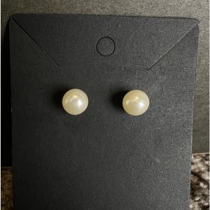 Faux Pearl Earrings